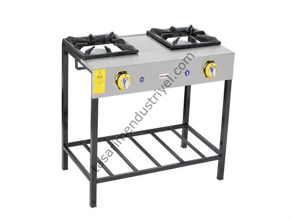 İnoxmaster 2 li Uzun Lokanta Ocağı Gazlı ve Lpgli Ce Belgeli 86X45X70 İMR-LKY-2