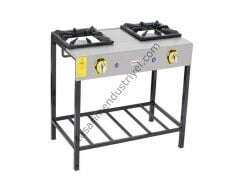 İnoxmaster 2 li Uzun Lokanta Ocağı Gazlı ve Lpgli Ce Belgeli 86X45X70 İMR-LKY-2