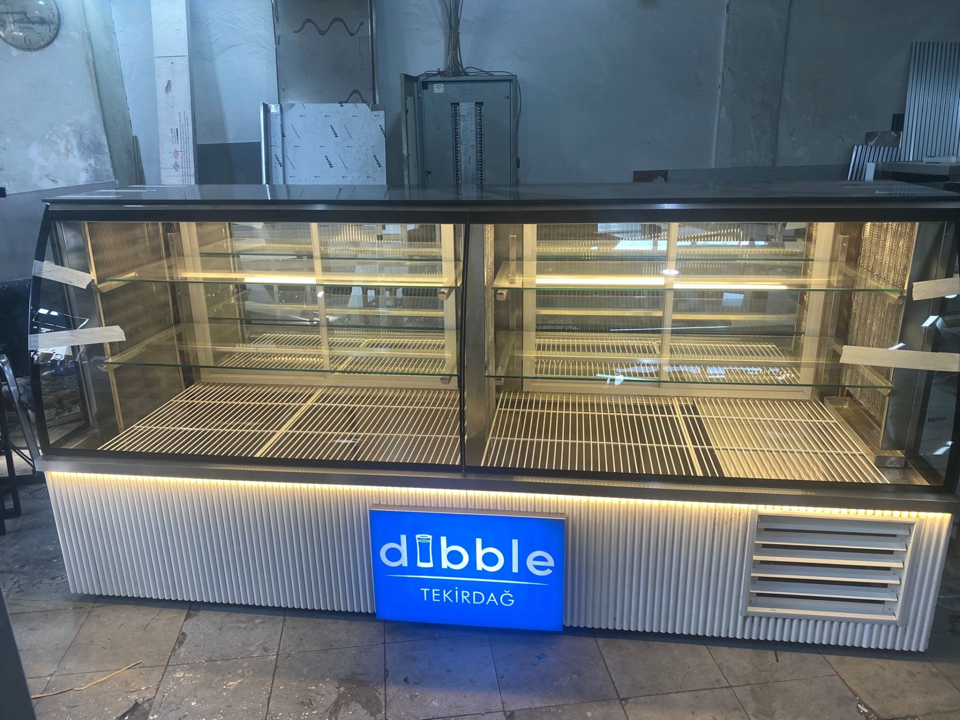 Kebap & Meze Teşhir Dolabı - Beyaz Çıta