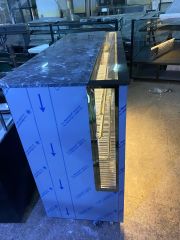 Kebap & Meze Dolabı - Gold Beyaz Taş