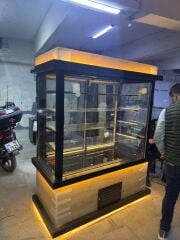 Cephe Tipi Pasta Dolabı - Siyah Meşe