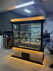 Cephe Tipi Pasta Dolabı - Siyah Meşe