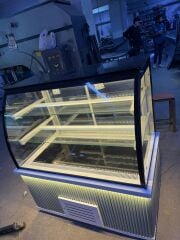 Pasta Dolabı Bombe Camlı - Su Yeşili Model