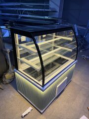 Pasta Dolabı Bombe Camlı - Su Yeşili Model