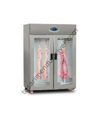 Dampak Vitrinli 2 Cam Kapılı Dik Tip Buzdolabı 139x82x210 22DBS2C-GN.45