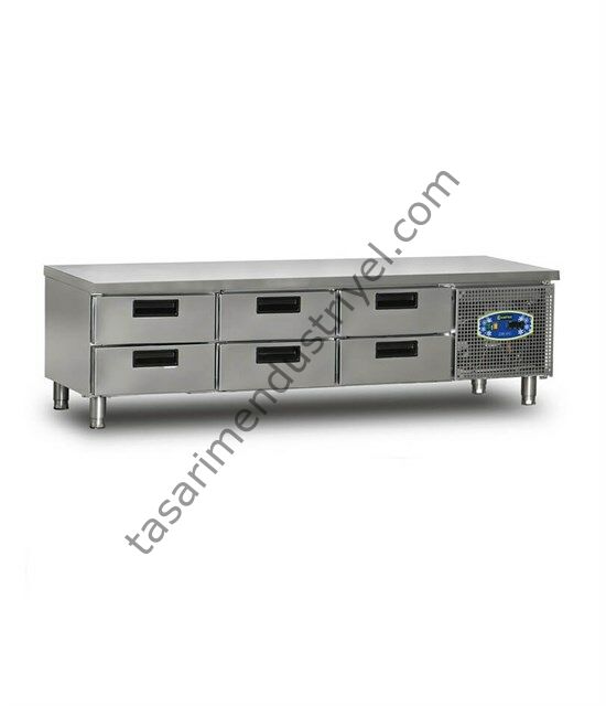 Dampak Cihaz Altı 6 Çekmeceli Buzdolabı 200x70x60 22CBS0S/70.6C