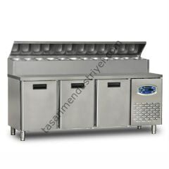 Dampak 3 Kapılı Pizza Hazırlık Dolabı 22TBF3S-PA70 200x70x109