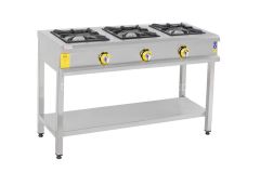 İnoxmaster 3 Lü Taban Raflı Ocak Gazlı 130X50X85 cm İMR-TBOG-1350
