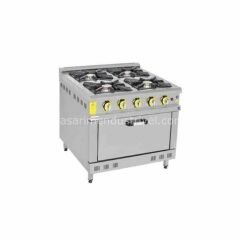 İnoxmaster 4 Lü Kuzine Gazlı 100X100X85 cm İMR-KOG-1010S