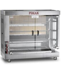 Pimak M003 Set Üstü Piliç Çevirme Makinası 12 Kapasiteli Gazlı