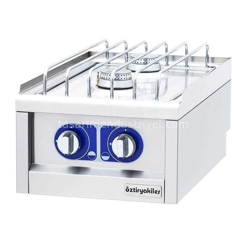 Öztiryakiler 600 Seri 2 Gözlü Set Üstü Ocak, 40x60x26 cm, Gazlı