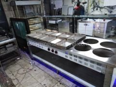 Benmari - Çorba Tezgahı & Pasta Dolabı Seti - Beyaz Lake Model