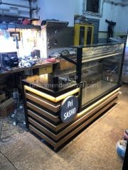 Ekmeklik Tezgahı & Kasa Bankosu Seti - Safir Meşe Model