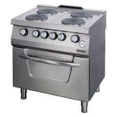 KUZİNE FIRINLI 700 SERİ ELEKTRİKLİ 4 YUV.BÜYÜK PLATE 80*70*85